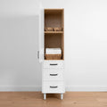 
                  
                    Cape Breton, Teodor® Satin White Linen Cabinet Teodor Bathroom VanityCanada
                  
                