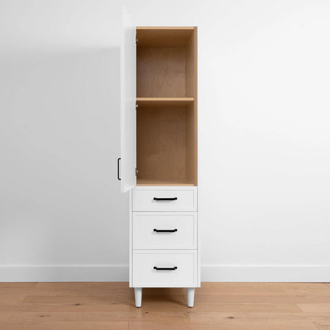 Cape Breton, Teodor® Satin White Linen Cabinet Teodor Bathroom VanityCanada