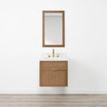 
                  
                    Cape Breton SLIM 24" Wall Mount Mid Century Oak Bathroom Vanity - All Drawers Teodor Bathroom Vanity Canada
                  
                