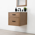 
                  
                    Cape Breton SLIM 24" Wall Mount Mid Century Oak Bathroom Vanity - All Drawers Teodor Bathroom Vanity Canada
                  
                