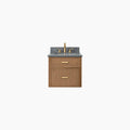 
                  
                    Cape Breton SLIM 24" Wall Mount Mid Century Oak Bathroom Vanity - All Drawers Teodor Bathroom Vanity Canada
                  
                