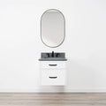 
                  
                    Cape Breton SLIM 24" Wall Mount Satin White Bathroom Vanity - All Drawers Teodor Bathroom Vanity Canada
                  
                