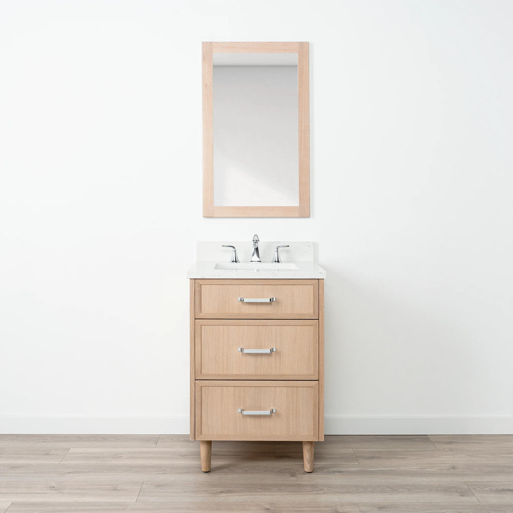 
                  
                    Cape Breton 24" White Oak Bathroom Vanity - All Drawers
                  
                