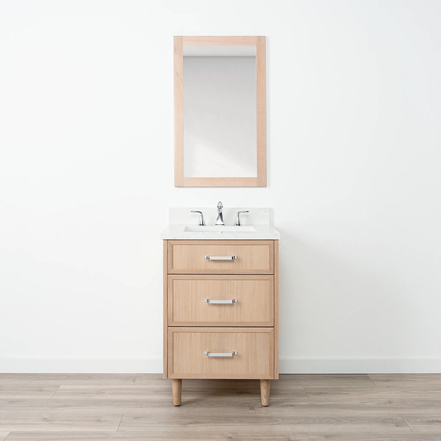 
                  
                    Cape Breton 24" White Oak Bathroom Vanity - All Drawers
                  
                