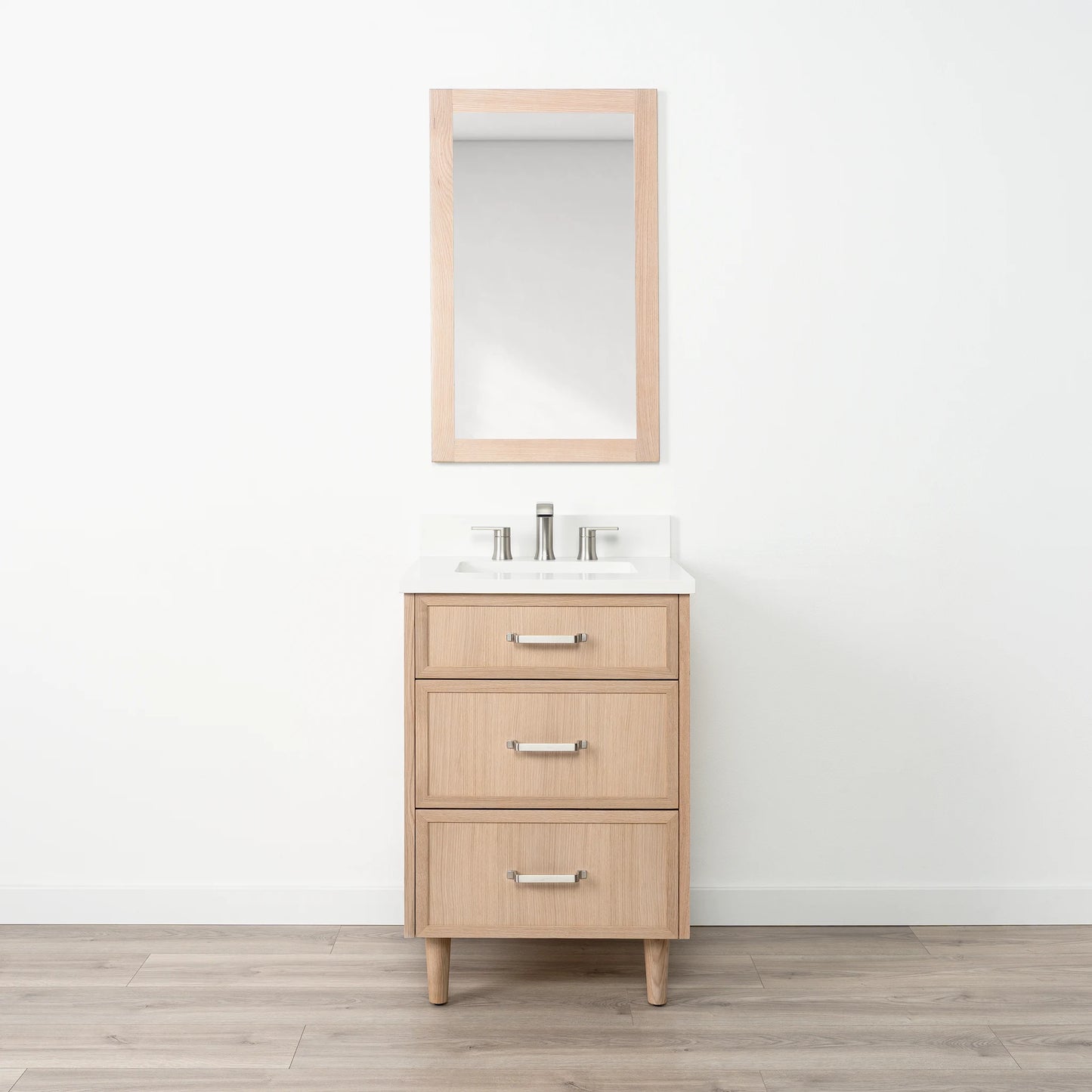 
                  
                    Cape Breton 24" White Oak Bathroom Vanity - All Drawers
                  
                