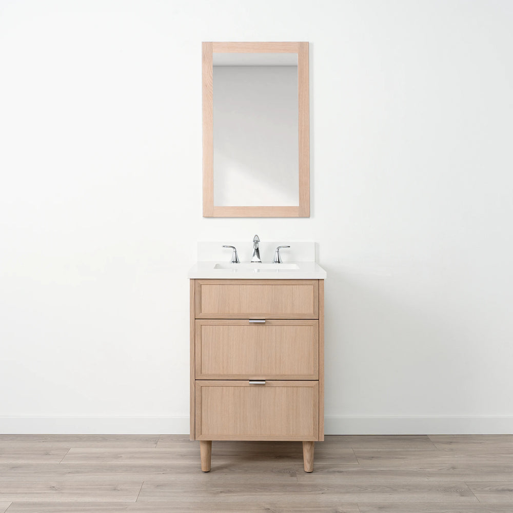 
                  
                    Cape Breton 24" White Oak Bathroom Vanity - All Drawers
                  
                