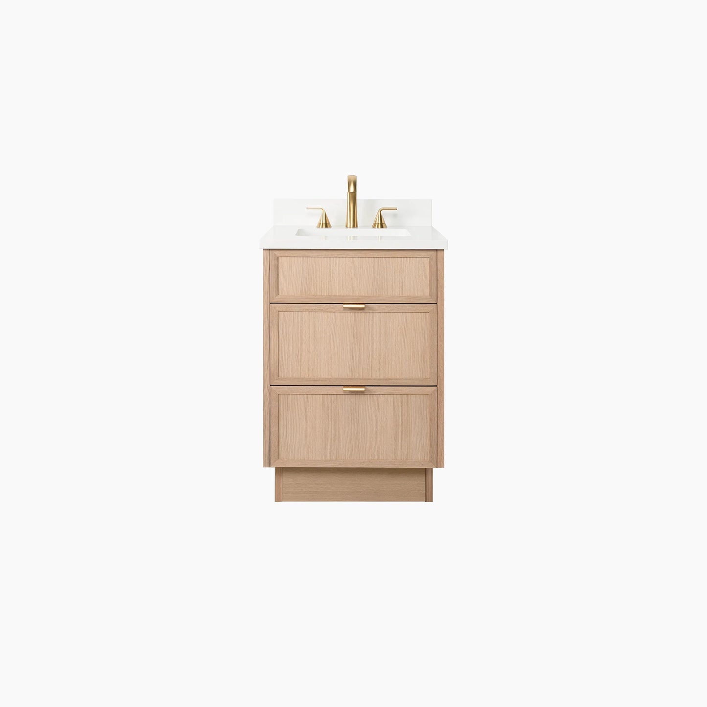 
                  
                    Cape Breton 24" White Oak Bathroom Vanity - All Drawers
                  
                