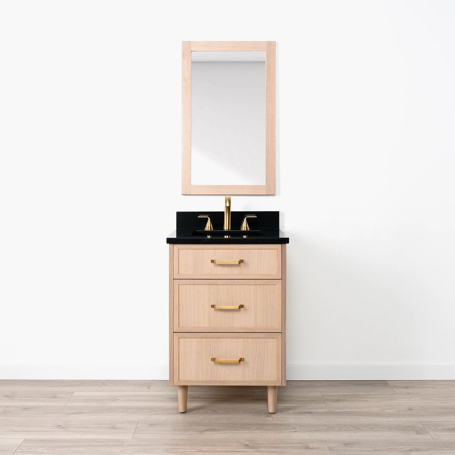 
                  
                    Cape Breton 24" White Oak Bathroom Vanity - All Drawers
                  
                