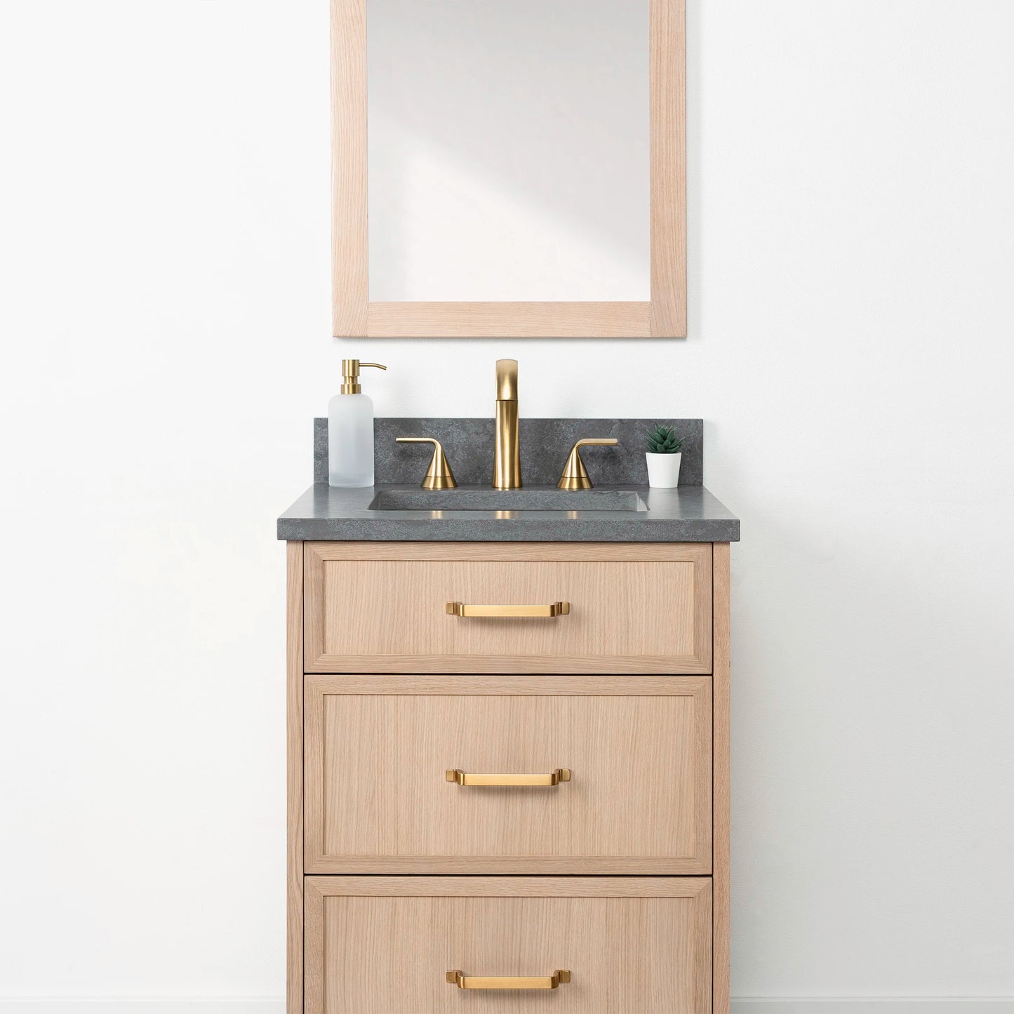 
                  
                    Cape Breton 24" White Oak Bathroom Vanity - All Drawers
                  
                