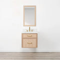 
                  
                    Cape Breton SLIM 24" Wall Mount White Oak Bathroom Vanity - All Drawers Teodor Bathroom Vanity Canada
                  
                