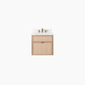 
                  
                    Cape Breton SLIM 24" Wall Mount White Oak Bathroom Vanity - All Drawers Teodor Bathroom Vanity Canada
                  
                