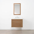 
                  
                    Cape Breton SLIM 30" Wall Mount Mid Century Oak Bathroom Vanity - All Drawers Teodor Bathroom Vanity Canada
                  
                