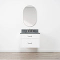 
                  
                    Cape Breton SLIM 30" Wall Mount Satin White Bathroom Vanity - All Drawers Teodor Bathroom Vanity Canada
                  
                