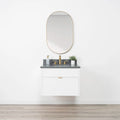 
                  
                    Cape Breton SLIM 30" Wall Mount Satin White Bathroom Vanity - All Drawers Teodor Bathroom Vanity Canada
                  
                