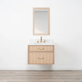 
                  
                    Cape Breton SLIM 30" Wall Mount White Oak Bathroom Vanity - All Drawers Teodor Bathroom Vanity Canada
                  
                