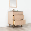 
                  
                    Cape Breton 30" White Oak Bathroom Vanity - All Drawers
                  
                