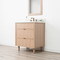 
                  
                    Cape Breton 30" White Oak Bathroom Vanity - All Drawers
                  
                