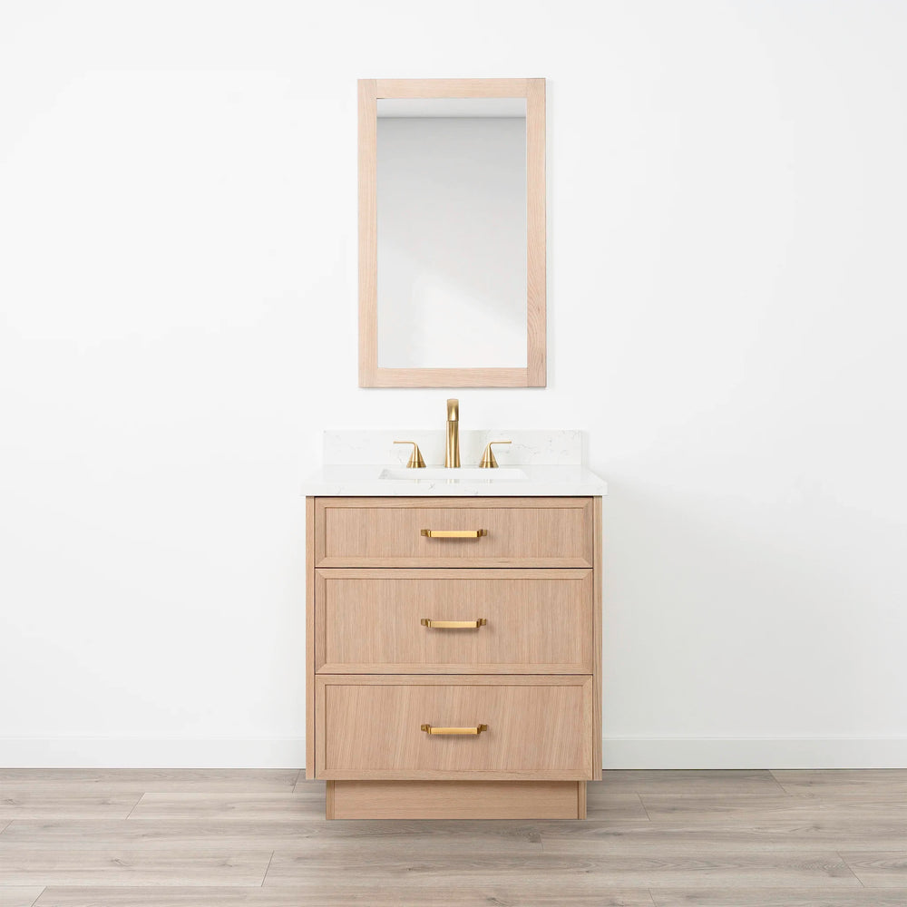 
                  
                    Cape Breton 30" White Oak Bathroom Vanity - All Drawers
                  
                