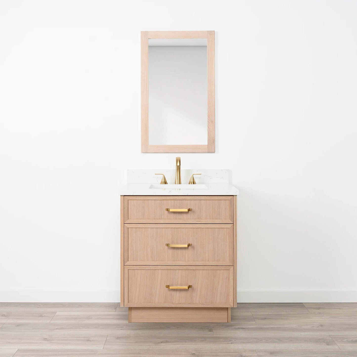 
                  
                    Cape Breton 30" White Oak Bathroom Vanity - All Drawers
                  
                