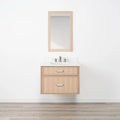 
                  
                    Cape Breton SLIM 30" Wall Mount White Oak Bathroom Vanity - All Drawers Teodor Bathroom Vanity Canada
                  
                