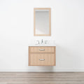 
                  
                    Cape Breton SLIM 30" Wall Mount White Oak Bathroom Vanity - All Drawers Teodor Bathroom Vanity Canada
                  
                