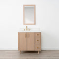 
                  
                    Cape Breton 36" White Oak Bathroom Vanity, Left Sink
                  
                