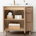 
                  
                    Cape Breton 36" White Oak Bathroom Vanity, Left Sink
                  
                