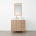 
                  
                    Cape Breton 36" White Oak Bathroom Vanity, Left Sink
                  
                