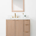 
                  
                    Cape Breton 36" White Oak Bathroom Vanity, Left Sink
                  
                