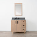 
                  
                    Cape Breton 36" White Oak Bathroom Vanity, Left Sink
                  
                