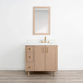 
                  
                    Cape Breton 36" White Oak Bathroom Vanity, Right Sink
                  
                