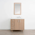 
                  
                    Cape Breton 36" White Oak Bathroom Vanity, Right Sink
                  
                