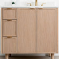 
                  
                    Cape Breton 36" White Oak Bathroom Vanity, Right Sink
                  
                