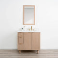 
                  
                    Cape Breton 36" White Oak Bathroom Vanity, Right Sink
                  
                