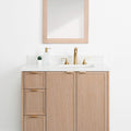 
                  
                    Cape Breton 36" White Oak Bathroom Vanity, Right Sink
                  
                