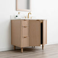 
                  
                    Cape Breton 36" White Oak Bathroom Vanity, Right Sink
                  
                