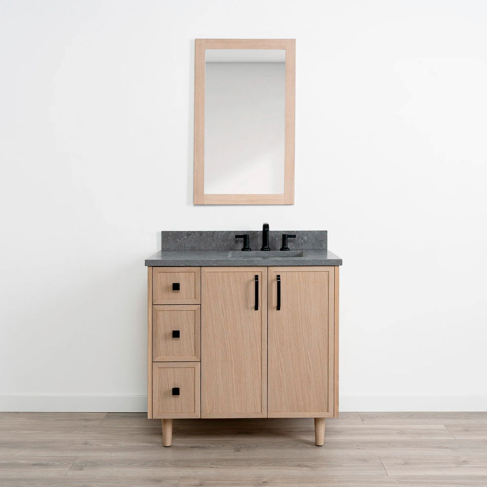 
                  
                    Cape Breton 36" White Oak Bathroom Vanity, Right Sink
                  
                