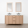 
                  
                    Cape Breton SLIM 60" White Oak Bathroom Vanity, Double Sink
                  
                