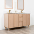 
                  
                    Cape Breton 60" White Oak Bathroom Vanity, Double Sink
                  
                