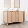 
                  
                    Cape Breton 60" White Oak Bathroom Vanity, Double Sink
                  
                