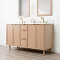 
                  
                    Cape Breton 60" White Oak Bathroom Vanity, Double Sink
                  
                