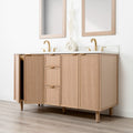 
                  
                    Cape Breton 60" White Oak Bathroom Vanity, Double Sink
                  
                