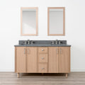 
                  
                    Cape Breton SLIM 60" White Oak Bathroom Vanity, Double Sink
                  
                
