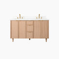 
                  
                    Cape Breton 60" White Oak Bathroom Vanity, Double Sink
                  
                