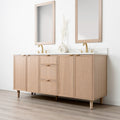 
                  
                    Cape Breton 72" White Oak Bathroom Vanity, Double Sink
                  
                