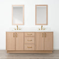 
                  
                    Cape Breton 72" White Oak Bathroom Vanity, Double Sink
                  
                