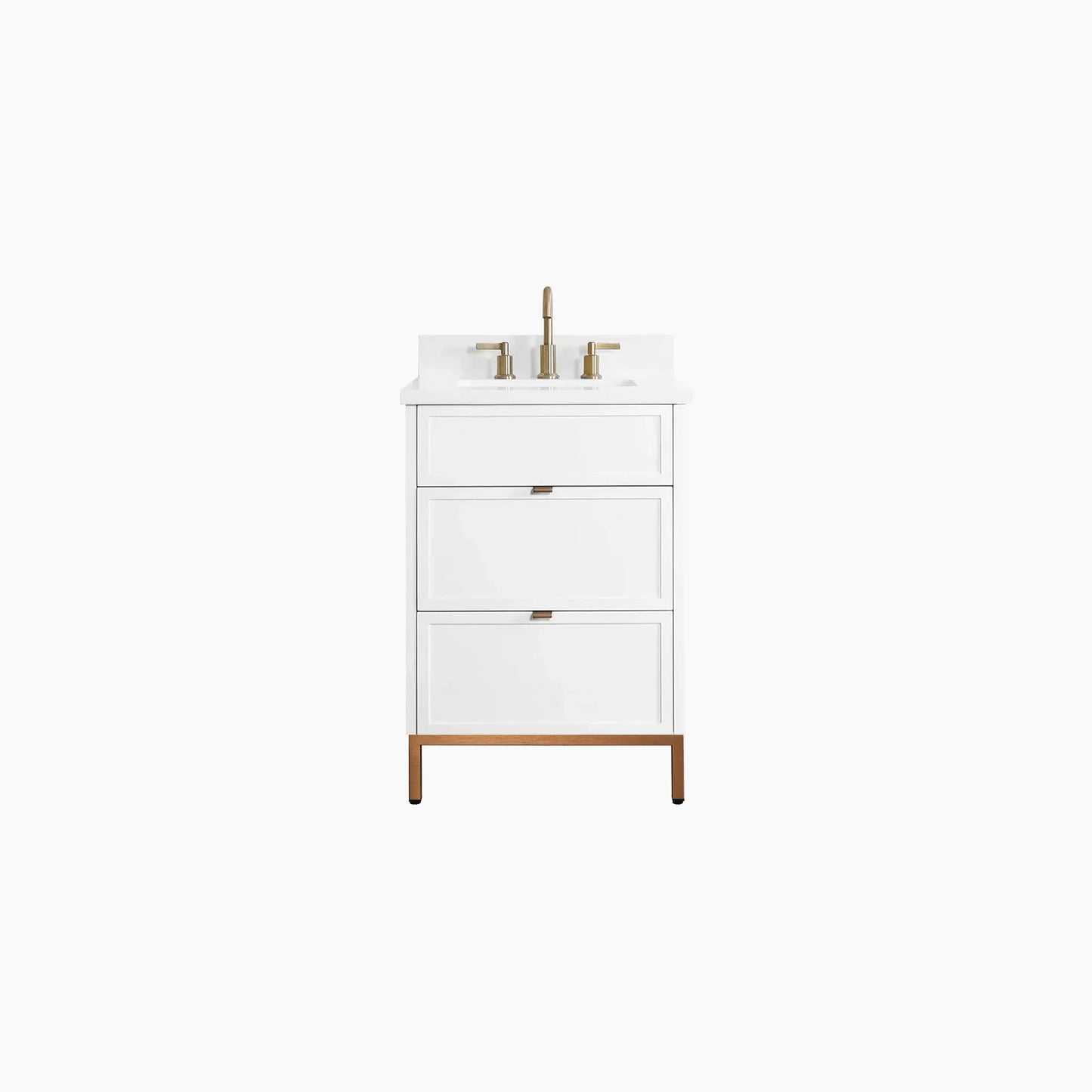 
                  
                    Cape Breton 24" Satin White Bathroom Vanity - All Drawers
                  
                