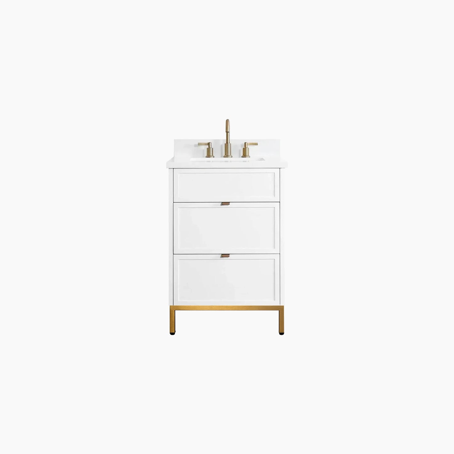 
                  
                    Cape Breton 24" Satin White Bathroom Vanity - All Drawers
                  
                