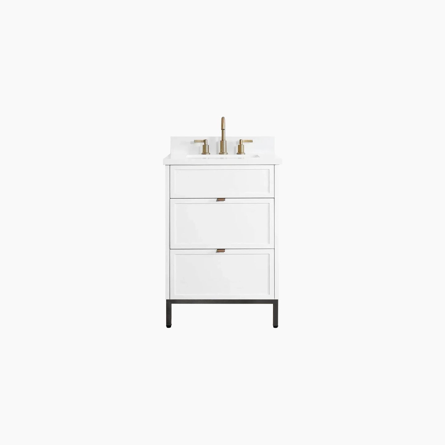 
                  
                    Cape Breton 24" Satin White Bathroom Vanity - All Drawers
                  
                