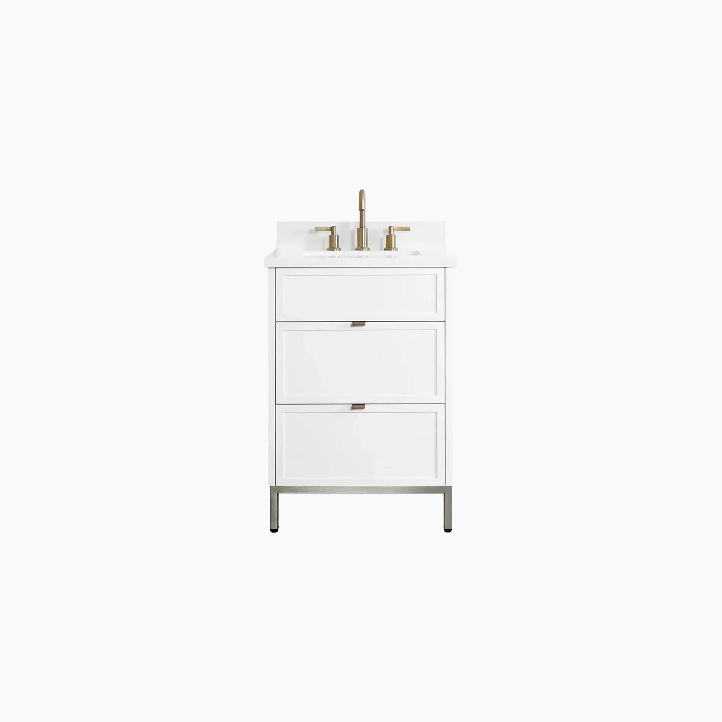 
                  
                    Cape Breton 24" Satin White Bathroom Vanity - All Drawers
                  
                